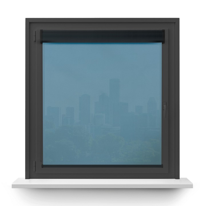 Roleta w kasecie PCV Gładka Przyciemniająca Gładka bez prowadnic Niebieska 510