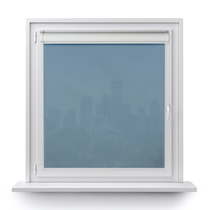 Roleta w kasecie PCV Gładka Przyciemniająca Gładka bez prowadnic Niebieska 510