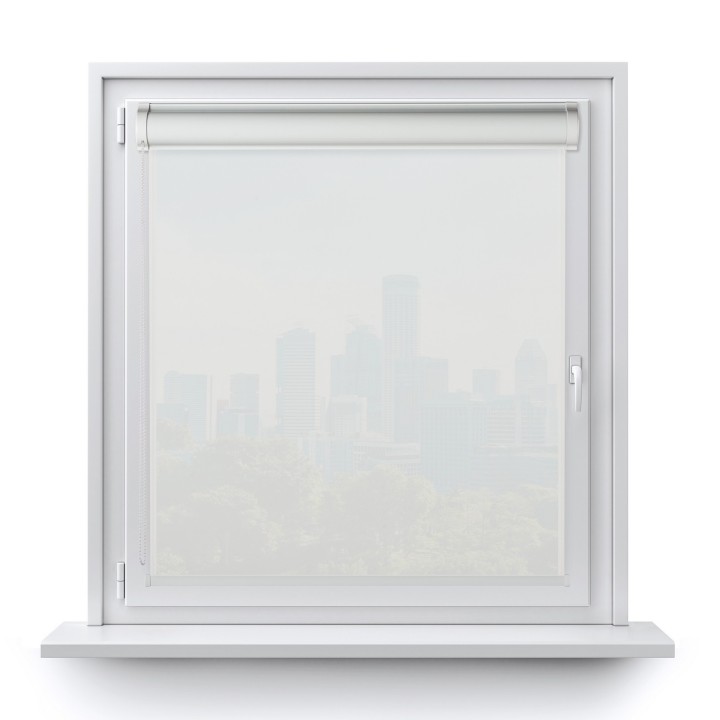 Roleta w kasecie PCV Gładka Przyciemniająca Gładka bez prowadnic Biała Gl01