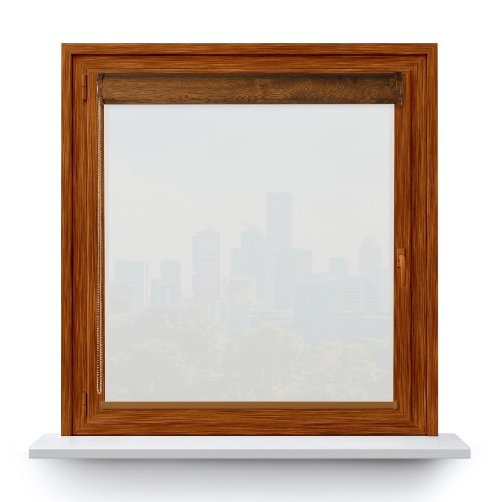 Roleta w kasecie PCV Gładka Przyciemniająca Gładka bez prowadnic Biała 530