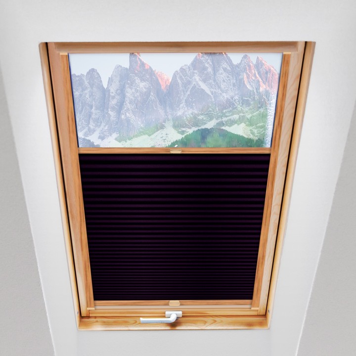 Plisa dachowa Basic Premium Przyciemniająca Ciemnofioletowa 117