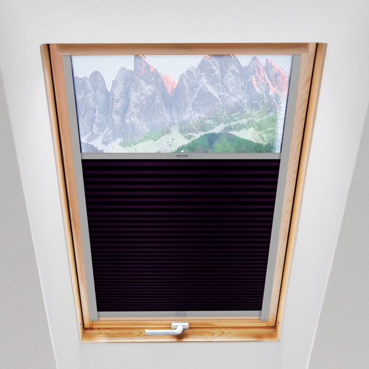 Plisa dachowa Basic Premium Przyciemniająca Ciemnofioletowa 117