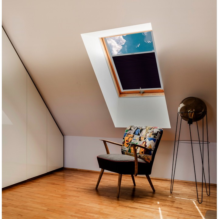 Plisa dachowa Basic Premium Przyciemniająca Ciemnofioletowa 117