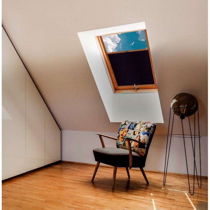 Plisa dachowa Basic Premium Przyciemniająca Ciemnofioletowa 117