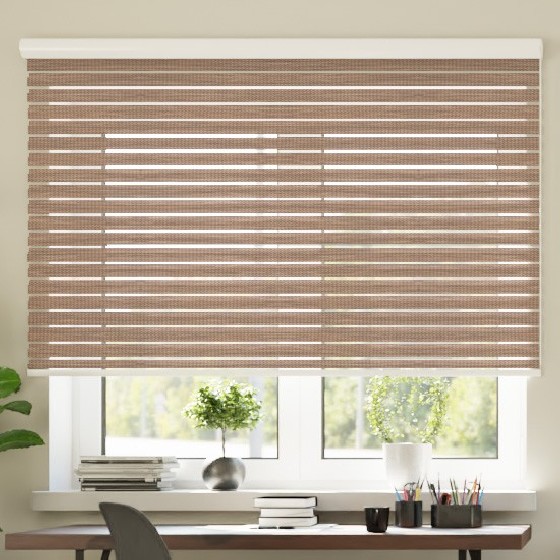 Cassette Superior roller blind Day-Night Bahama II brown 15