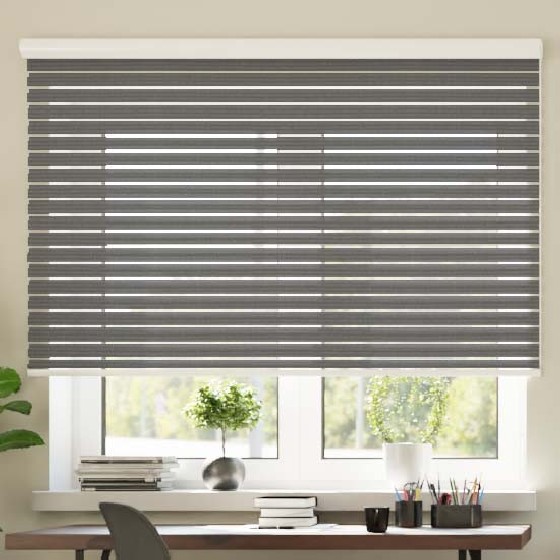 Cassette Superior roller blind Day-Night Classic black 07