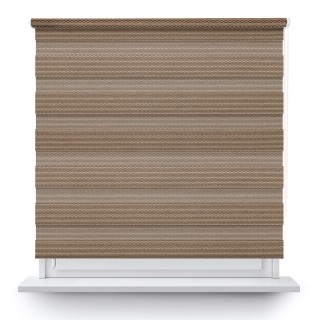 Roleta wolnowisząca Dzień Noc Przyciemniająca Essential Brązowa 1704