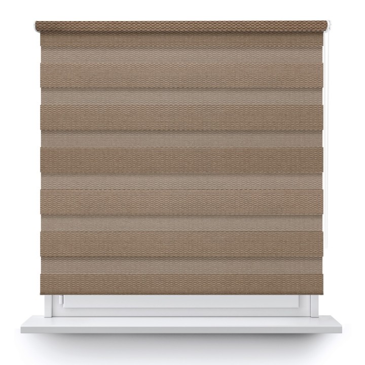 Roleta wolnowisząca Dzień Noc Przyciemniająca Essential Brązowa 1704