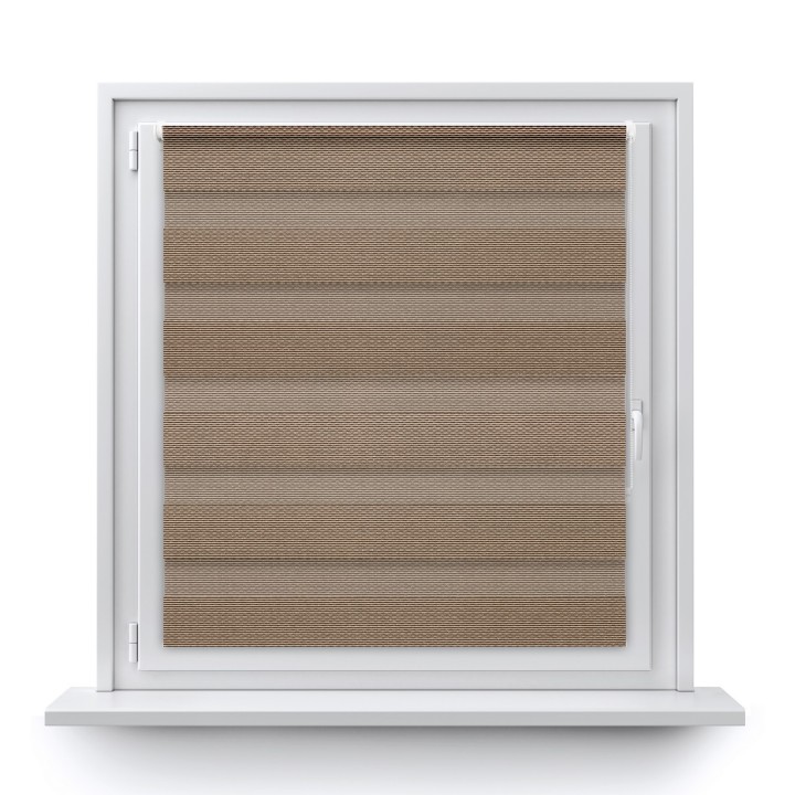 Roleta Mini Dzień Noc Przyciemniająca Essential Brązowa 1704