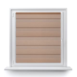 Roleta wolnowisząca Dzień Noc Przyciemniająca Glossy Elegance Miedziana 15398