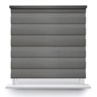 Roleta wolnowisząca Dzień Noc Przyciemniająca Glossy Elegance Ciemnoszara 15988