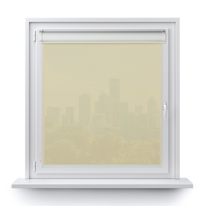 Roleta w kasecie PCV Gładka Przyciemniająca Gładka bez prowadnic Beżowa 501