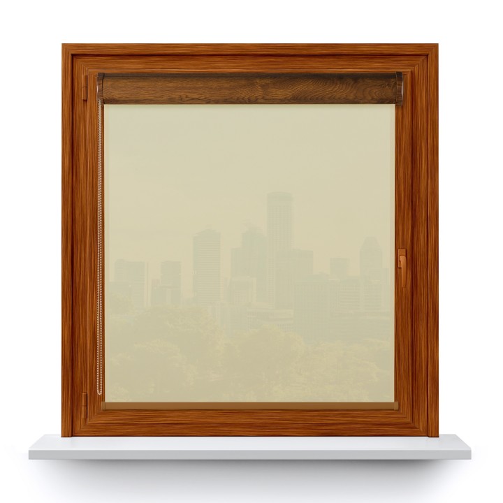 Roleta w kasecie PCV Gładka Przyciemniająca Gładka bez prowadnic Beżowa 501