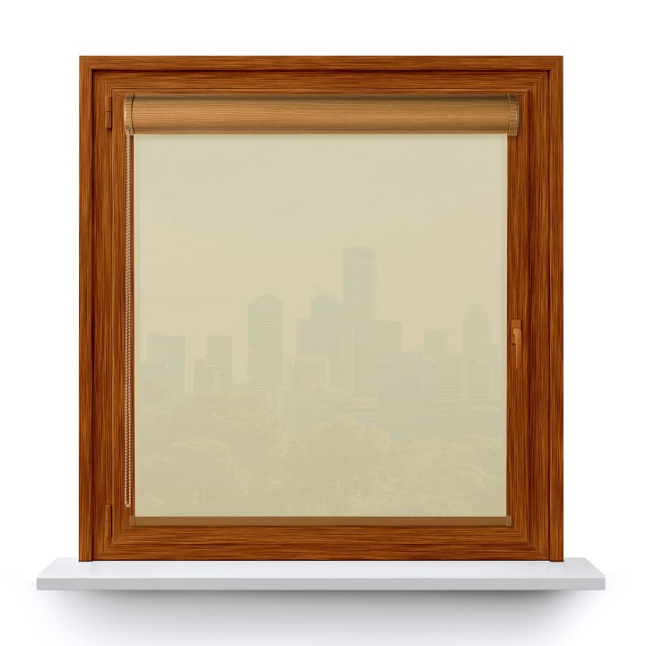 Roleta w kasecie PCV Gładka Przyciemniająca Gładka bez prowadnic Beżowa 501