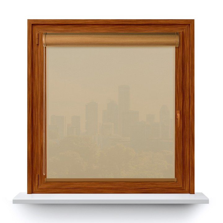 Roleta w kasecie PCV Gładka Przyciemniająca Gładka bez prowadnic Beżowa Gl03