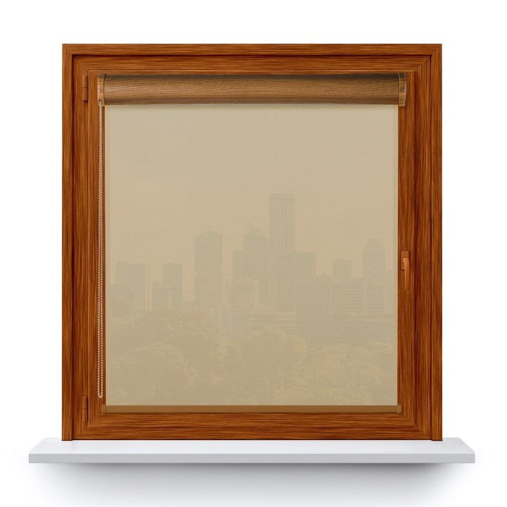 Roleta w kasecie PCV Gładka Przyciemniająca Gładka bez prowadnic Beżowa Gl03