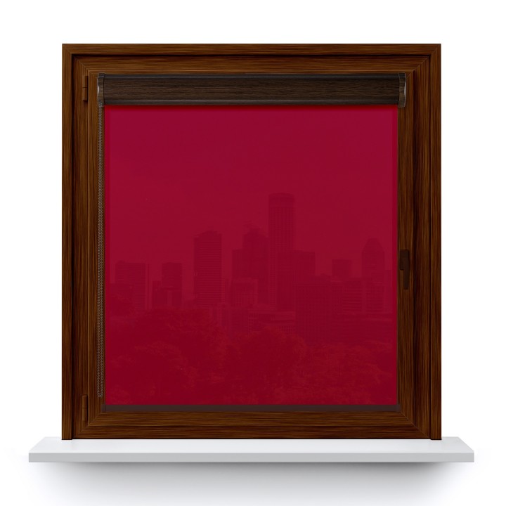 Roleta w kasecie PCV Gładka Przyciemniająca Gładka bez prowadnic Czerwona 505