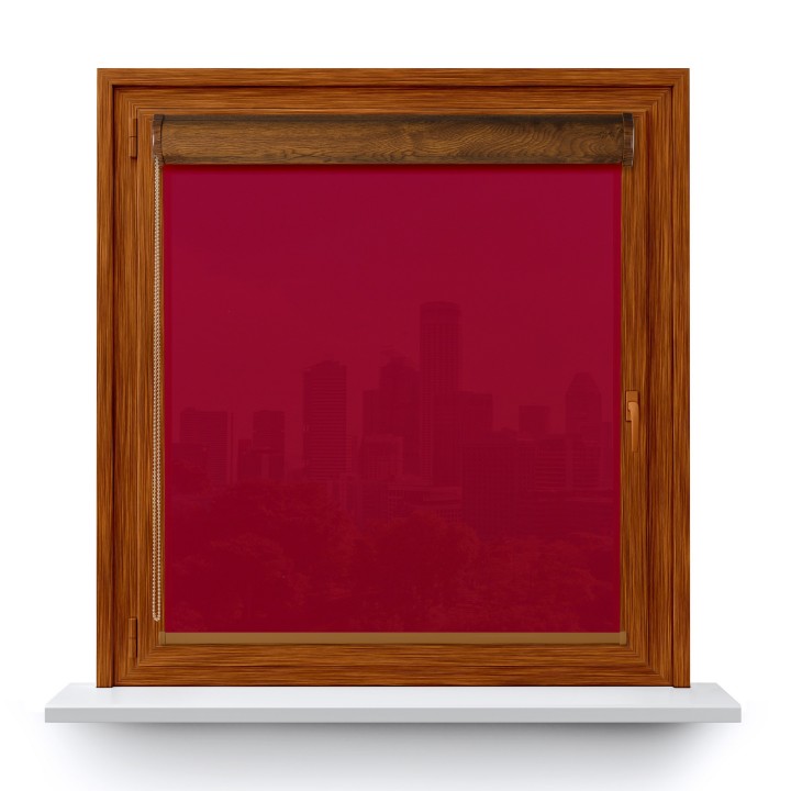 Roleta w kasecie PCV Gładka Przyciemniająca Gładka bez prowadnic Czerwona 505