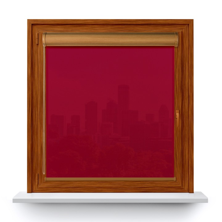 Roleta w kasecie PCV Gładka Przyciemniająca Gładka bez prowadnic Czerwona 505