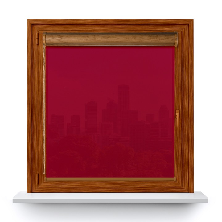 Roleta w kasecie PCV Gładka Przyciemniająca Gładka bez prowadnic Czerwona 505