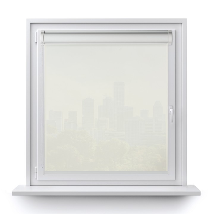 Roleta w kasecie PCV Gładka Przyciemniająca Gładka bez prowadnic Ecru 2079