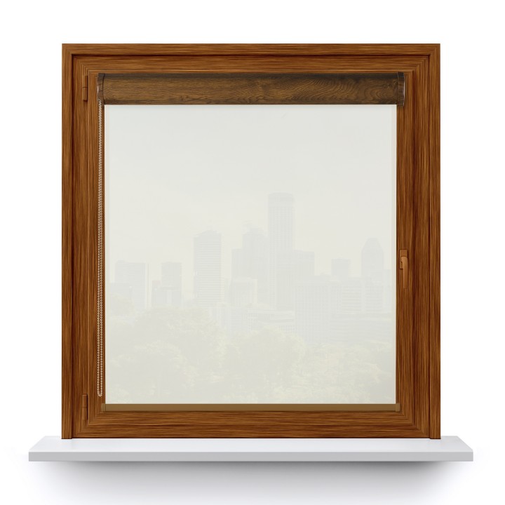 Roleta w kasecie PCV Gładka Przyciemniająca Gładka bez prowadnic Ecru 2079