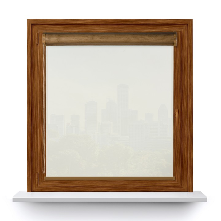 Roleta w kasecie PCV Gładka Przyciemniająca Gładka bez prowadnic Ecru 2079