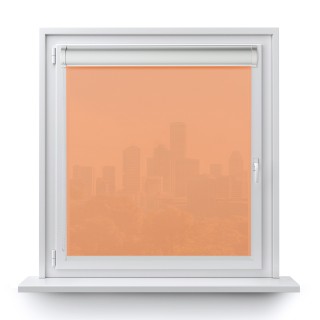 Roleta w kasecie PCV Gładka Przyciemniająca Gładka bez prowadnic Jasnopomarańczowa 523
