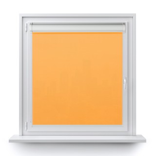 Roleta w kasecie PCV Gładka Przyciemniająca Gładka bez prowadnic Pomarańczowa 1816