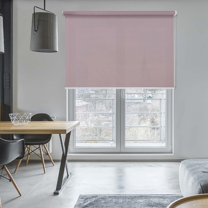Roleta wolnowisząca Gładka Przyciemniająca Gładka Różowa 532