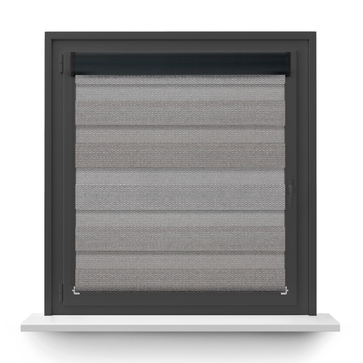 Roleta w kasecie PCV Dzień Noc Przyciemniająca Essential bez prowadnic Czarna 1707