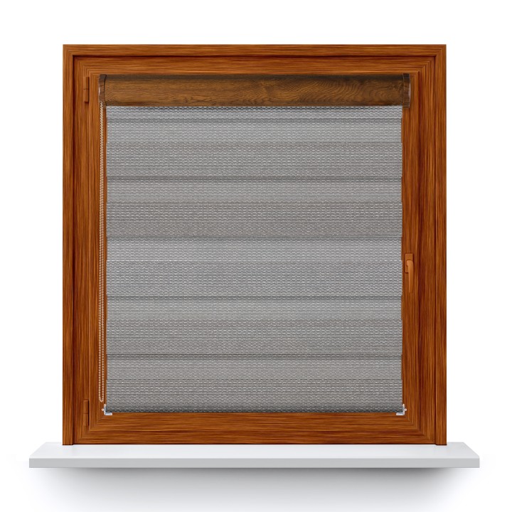 Roleta w kasecie PCV Dzień Noc Przyciemniająca Essential bez prowadnic Czarna 1707