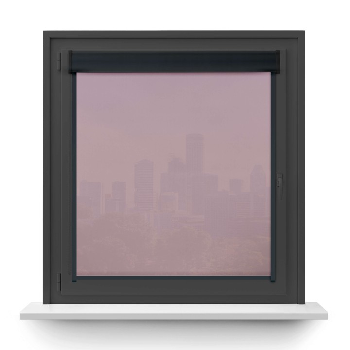 Roleta w kasecie PCV Gładka Przyciemniająca Gładka z prowadnicą Różowa 532