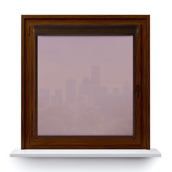 Roleta w kasecie PCV Gładka Przyciemniająca Gładka z prowadnicą Różowa 532