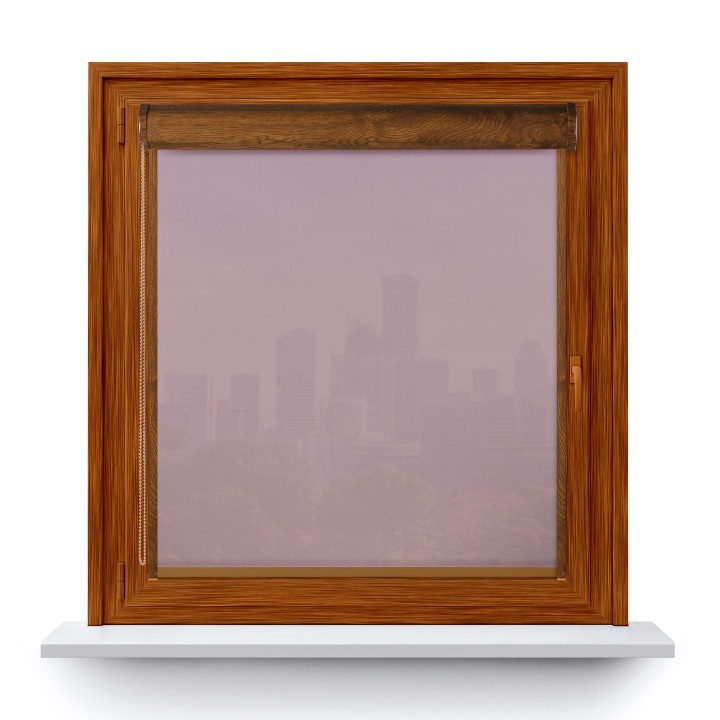 Roleta w kasecie PCV Gładka Przyciemniająca Gładka z prowadnicą Różowa 532