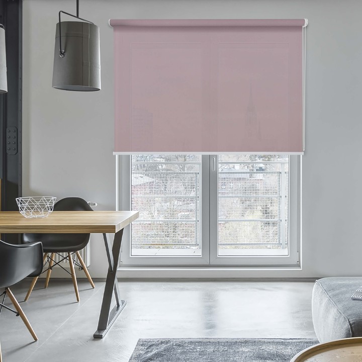Roleta wolnowisząca Gładka Przyciemniająca Gładka Różowa 532