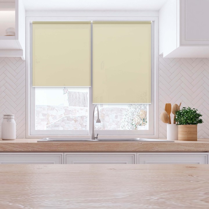 Roleta Mini Gładka Przyciemniająca Gładka Beżowa 501