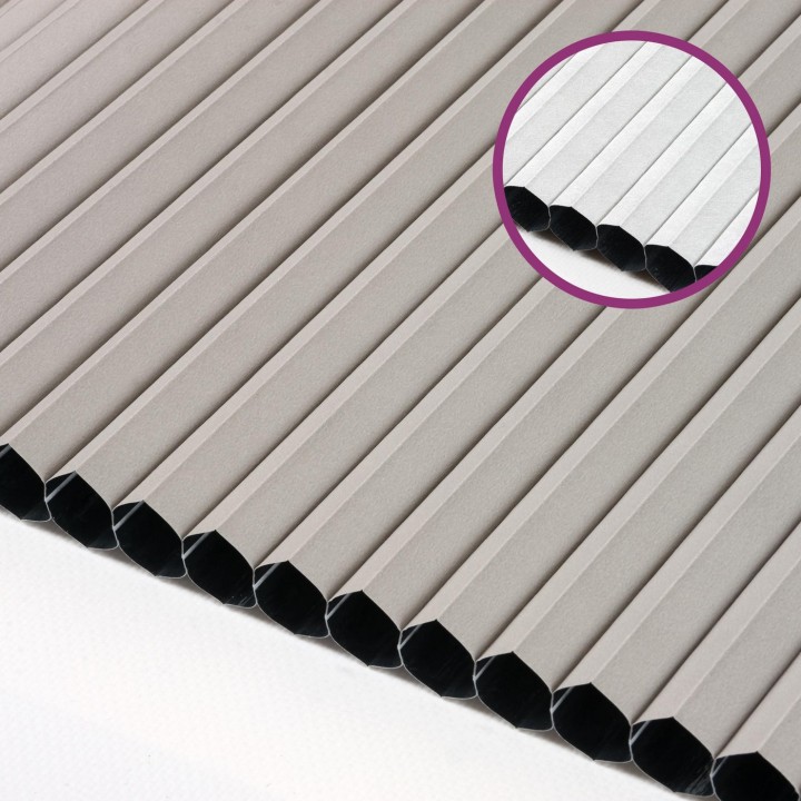 Plisa bezinwazyjna Plaster miodu Zaciemniająca Miodu Szara Jasna Ad7004