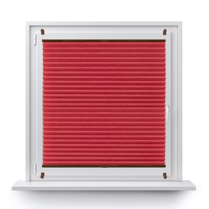 Plisa bezinwazyjna Gnieciona Przyciemniająca Czerwona Cp10452