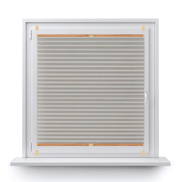 Plisa bezinwazyjna Gnieciona Przyciemniająca Jasna Szara Cp7040