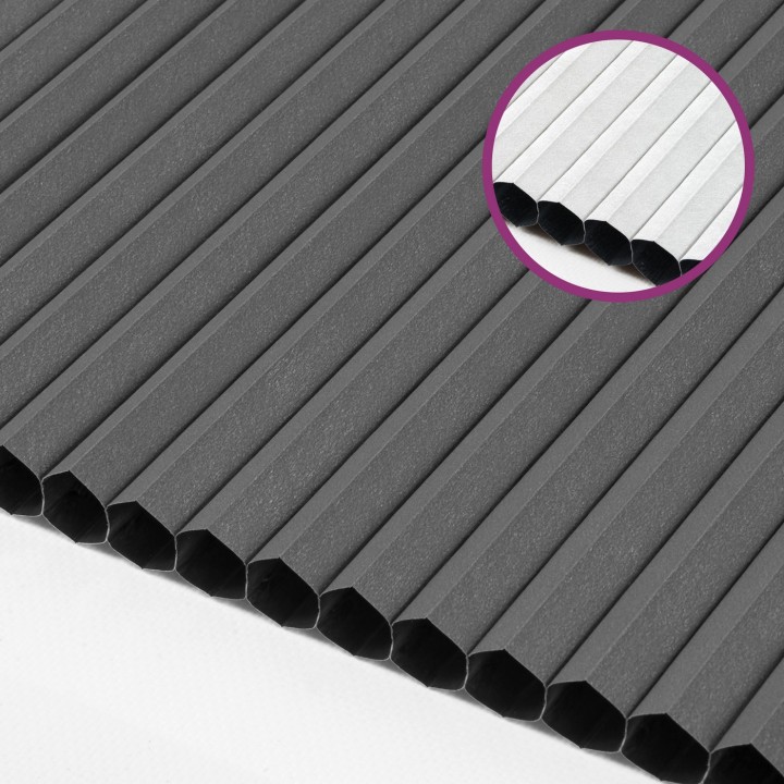 Plisa bezinwazyjna Plaster miodu Zaciemniająca Miodu Ciemnoszara Ad7005