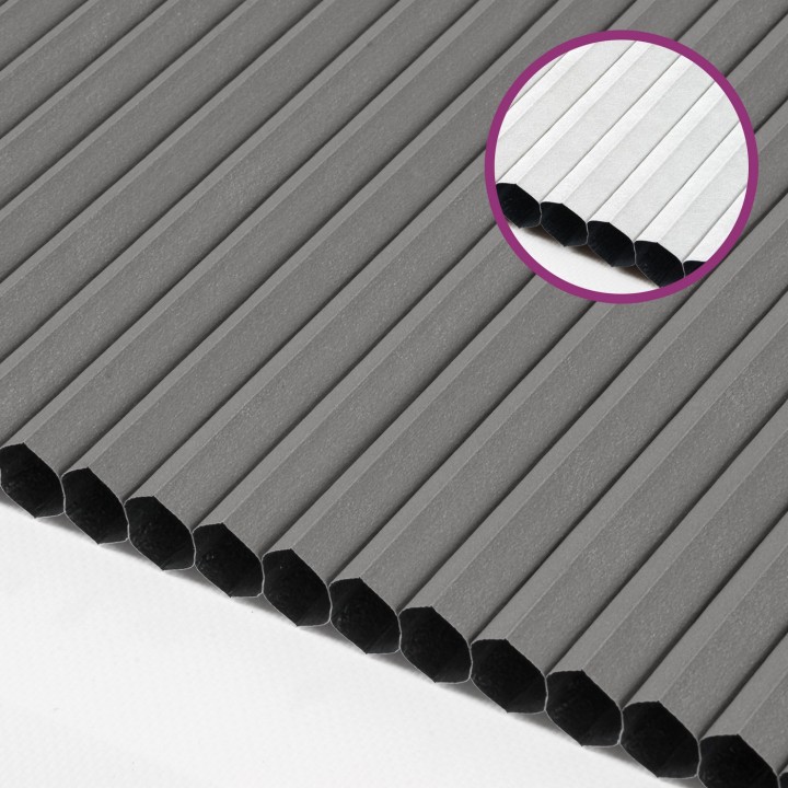 Plisa bezinwazyjna Plaster miodu Zaciemniająca Miodu Szara Ad7006