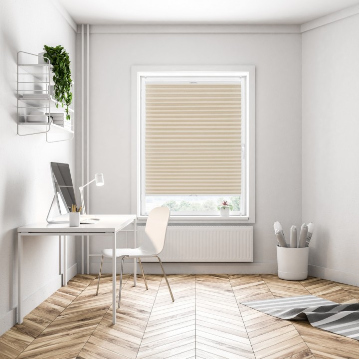 Plisa bezinwazyjna Gnieciona Przyciemniająca Beżowa 931