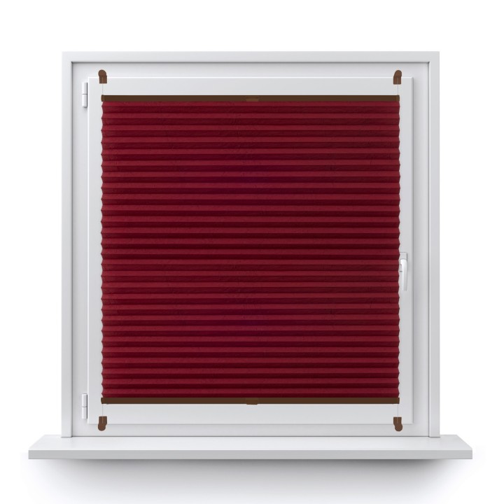 Plisa bezinwazyjna Gnieciona Przyciemniająca Bordowa 935