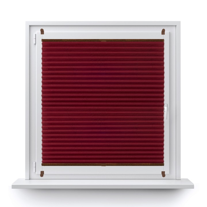 Plisa bezinwazyjna Gnieciona Przyciemniająca Bordowa 935