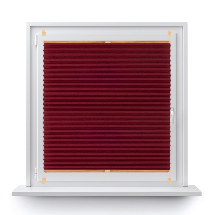 Plisa bezinwazyjna Gnieciona Przyciemniająca Bordowa 935