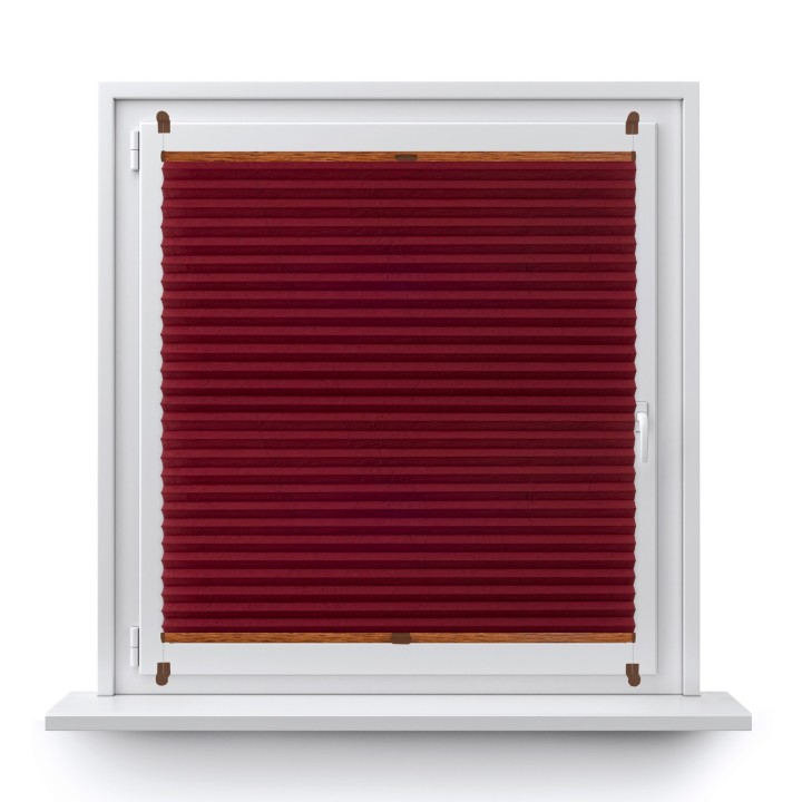 Plisa bezinwazyjna Gnieciona Przyciemniająca Bordowa 935