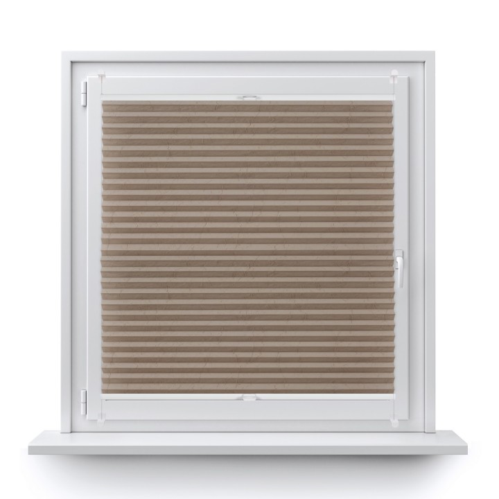 Plisa bezinwazyjna Gnieciona Przyciemniająca Ciemnobeżowa 933