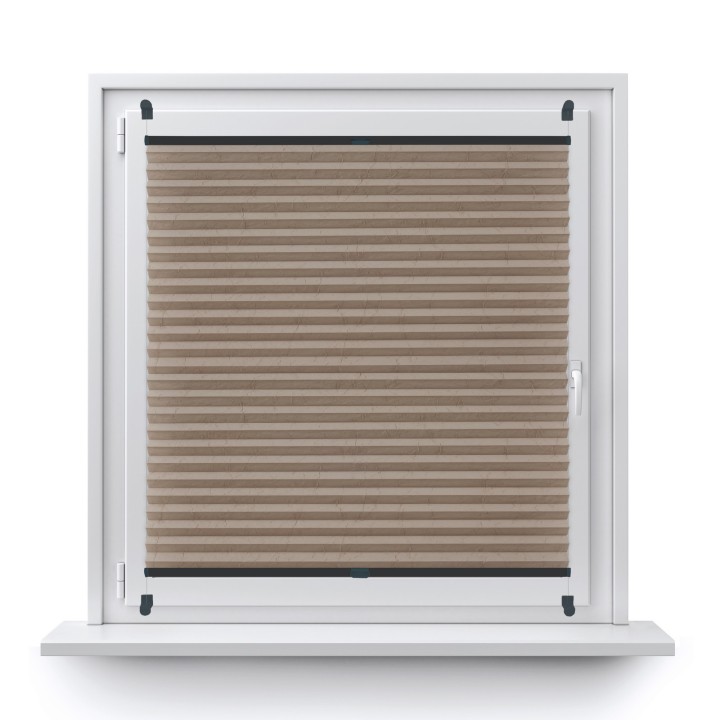 Plisa bezinwazyjna Gnieciona Przyciemniająca Ciemnobeżowa 933