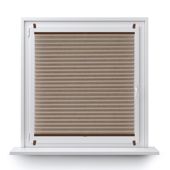 Plisa bezinwazyjna Gnieciona Przyciemniająca Ciemnobeżowa 933